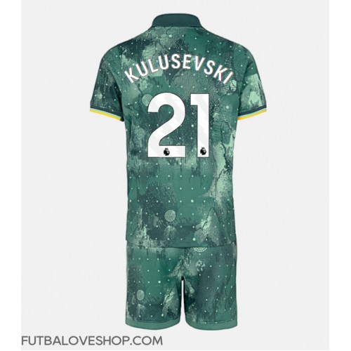 Dres Tottenham Hotspur Dejan Kulusevski #21 Tretina pre deti 2024-25 Krátky Rukáv (+ trenírky)